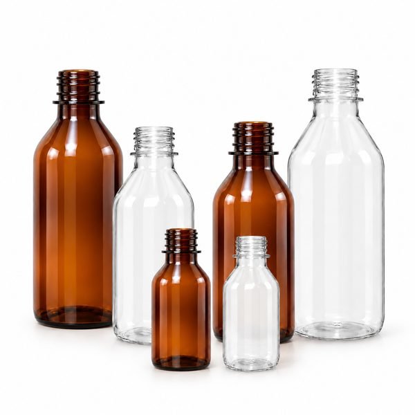 Amber and Clear Bottles