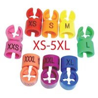 Hanger size markers