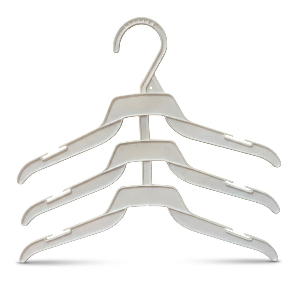 White Notched Top Hanger